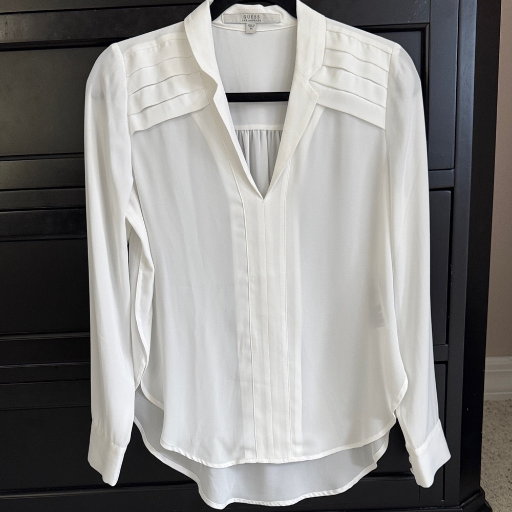Guess Classic White Blouse
